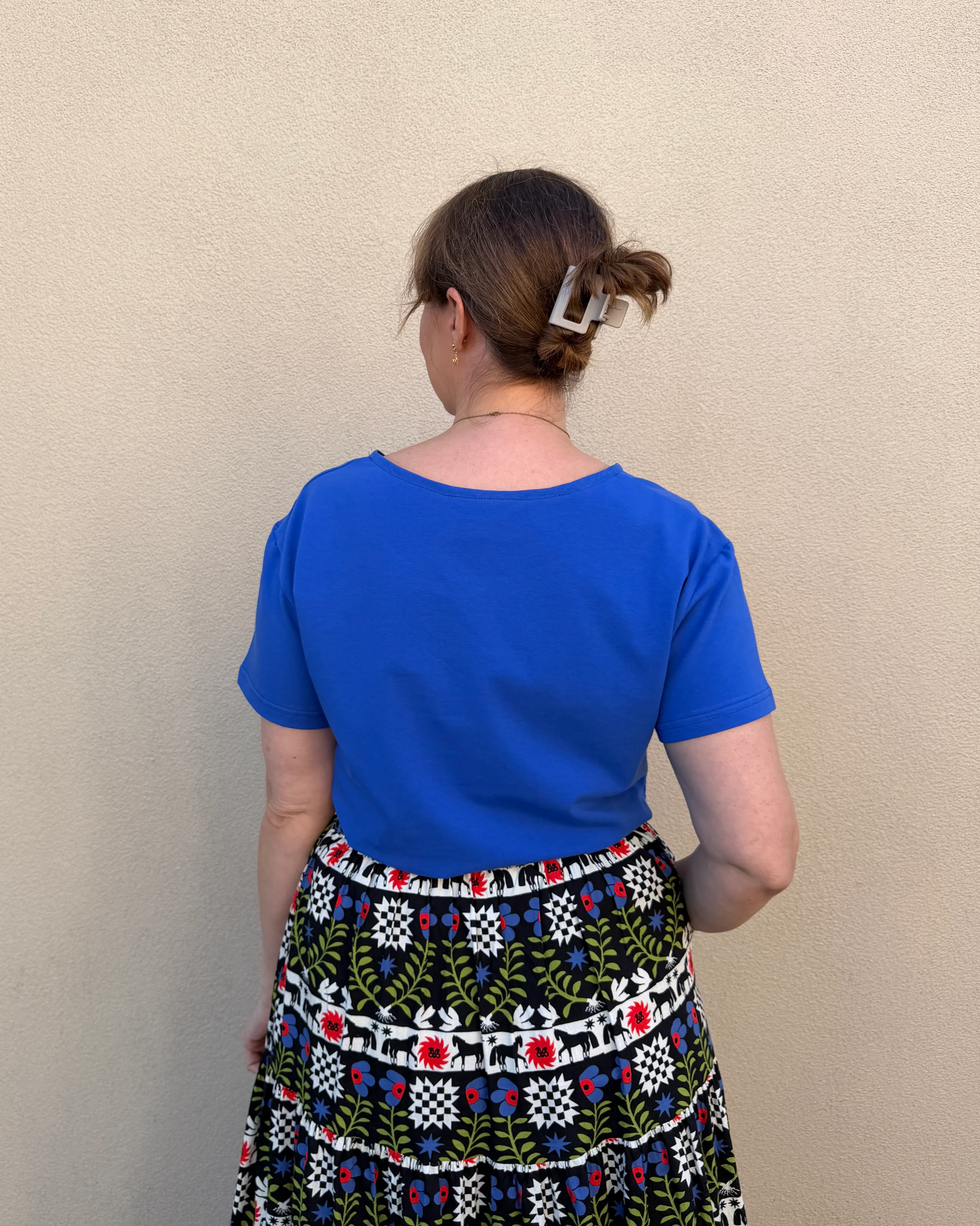 Cobalt Scoop Neck Tee - Image 5