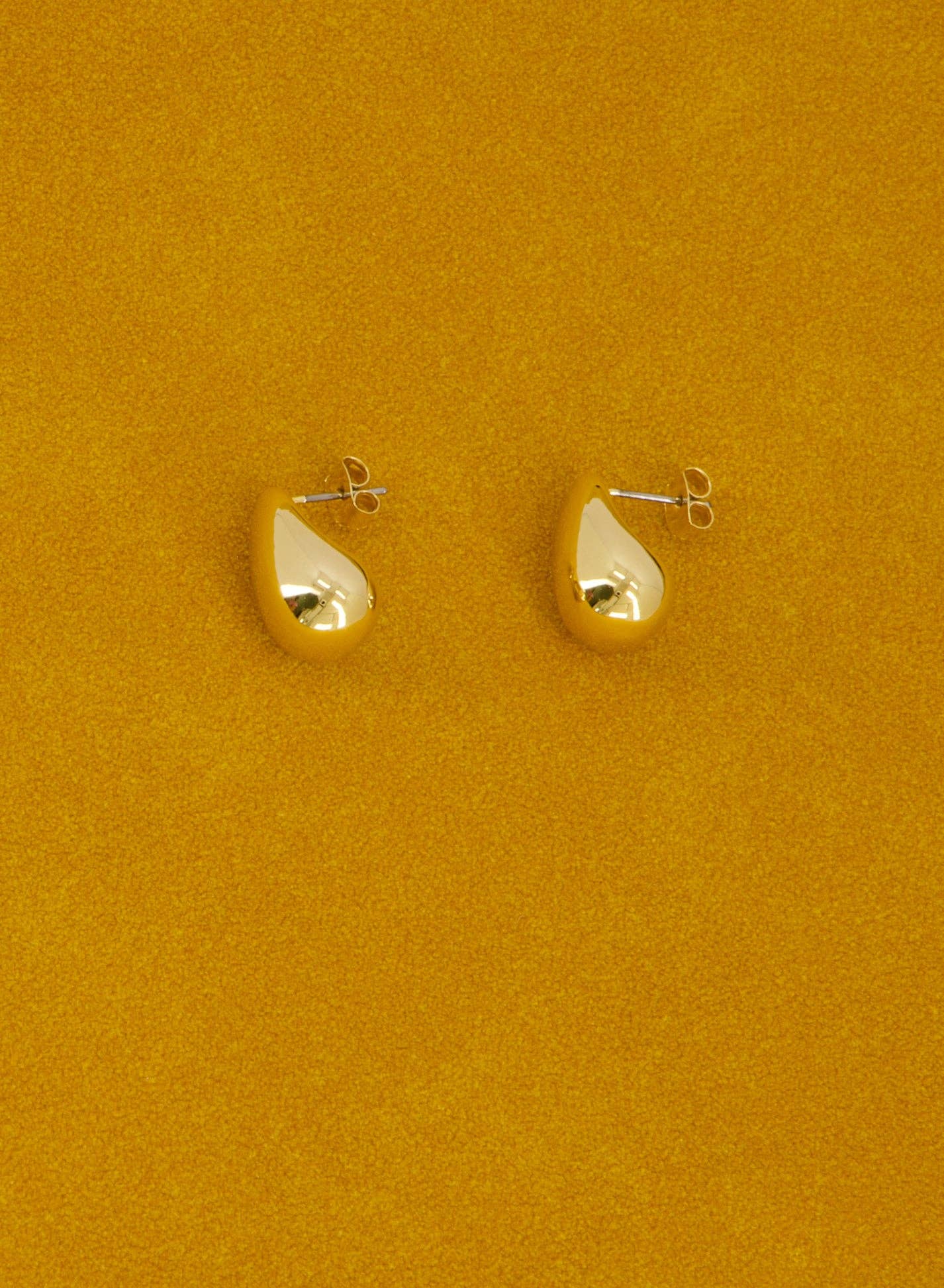 Droplet Earrings ㅡ Large • Gold - Image 2