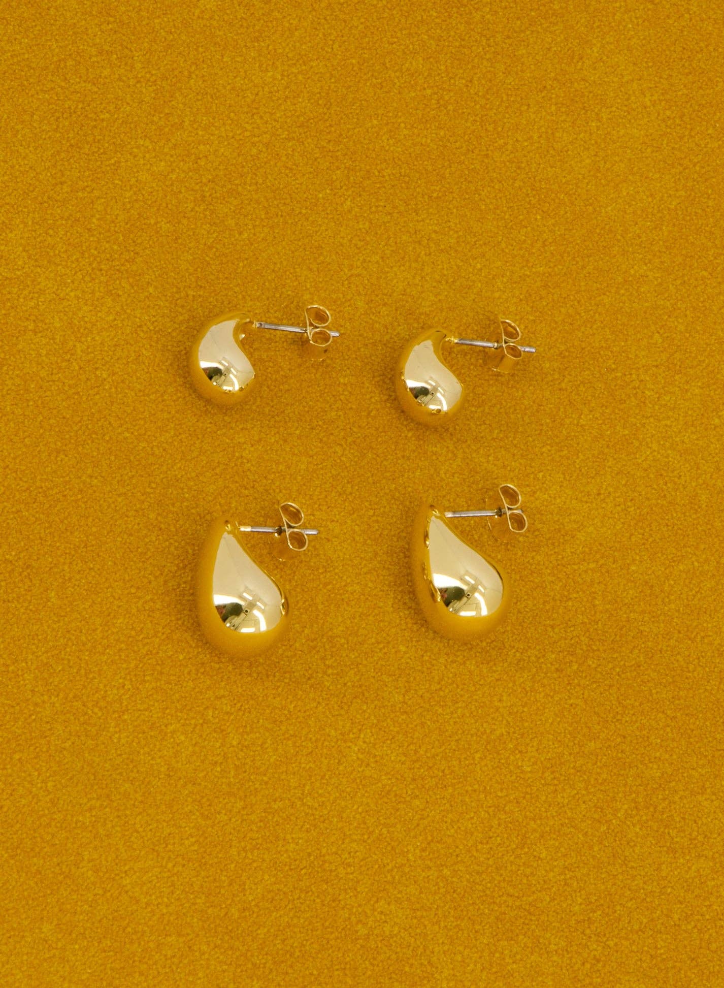 Droplet Earrings ㅡ Small • Gold - Image 4